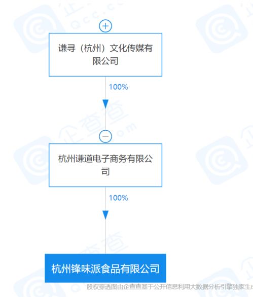薇婭關聯公司成立食品新公司，董海鋒互聯網化妝品銷售版圖再擴張
